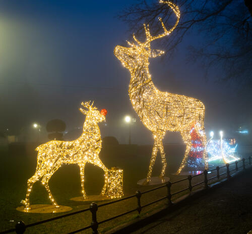 Christmas decorations in the city